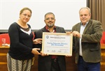 Palestrante, Dú Sorocaba, recebeu certificado de participação