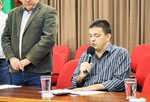Vereador André Bandeira representou o presidente da Câmara, vereador Matheus Erler