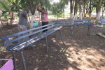 Sedema instalou bancos em área verde do Parque 1º de Maio a pedido de Gilmar Rotta