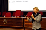 A engenheira Maria Beatriz Silotto explicou o Plano Diretor de Piracicaba