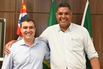Paulo Campos recebeu, na manhã desta segunda-feira, a visita do deputado federal Luiz Lauro Filho