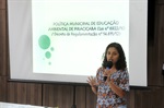 Laís Camargo apresentou o trabalho desenvolvido pelo GMEA