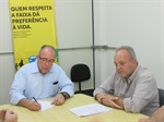 Gilmar Rotta se reuniu com o engenheiro da Semuttran, Gilberto Macedo