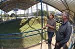Tozão conferiu estrutura de escola municipal do bairro Jardim Planalto