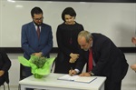Erler, Nancy e Jefferson Goularte na assinatura do termo de cooperação técnica