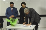 Erler, Nancy e Fábio Negreiros assinaram termo de cooperação técnica