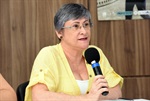 Márcia Fuza, do Cedic, representou Secretaria de Saúde