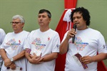 Moisés Taglieta, Pedro Kawai e Paulo Soares no lançamento da campanha do ano passado