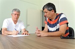 Vereador conversou com o presidente da associação, Francisco Reinaldo Cancelliero