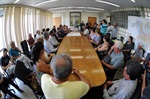 Anúncio da construção da base da 5ª Companhia em Santa Teresinha lotou sala de reuniões no Centro Cívico