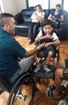 Pai e filho foram convidados a conhecer a sede do 10º BPM-I