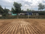 Foto mostra como ficou o campo após o pedido de Tozão ser atendido