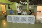 Encontro ocorreu com a presença do secretário Waldemar Gimenez, do presidente do Semae, José Rubens Françoso, e da representante da Secretaria Municipal de Obras Juliana Franceschini