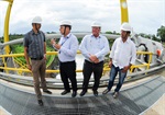 Isac, Paraná e Tozão conferiram as instalações da PCH de Americana na tarde desta quarta-feira
